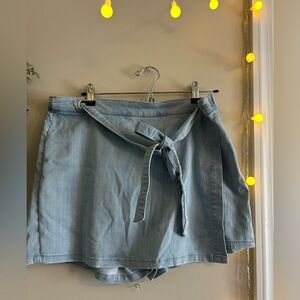 Denim Blue Women's Wrap Skorts